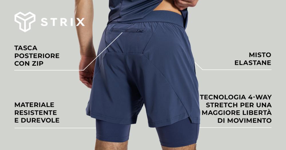 ULTRA Shorts 2in1 Graystone - STRIX