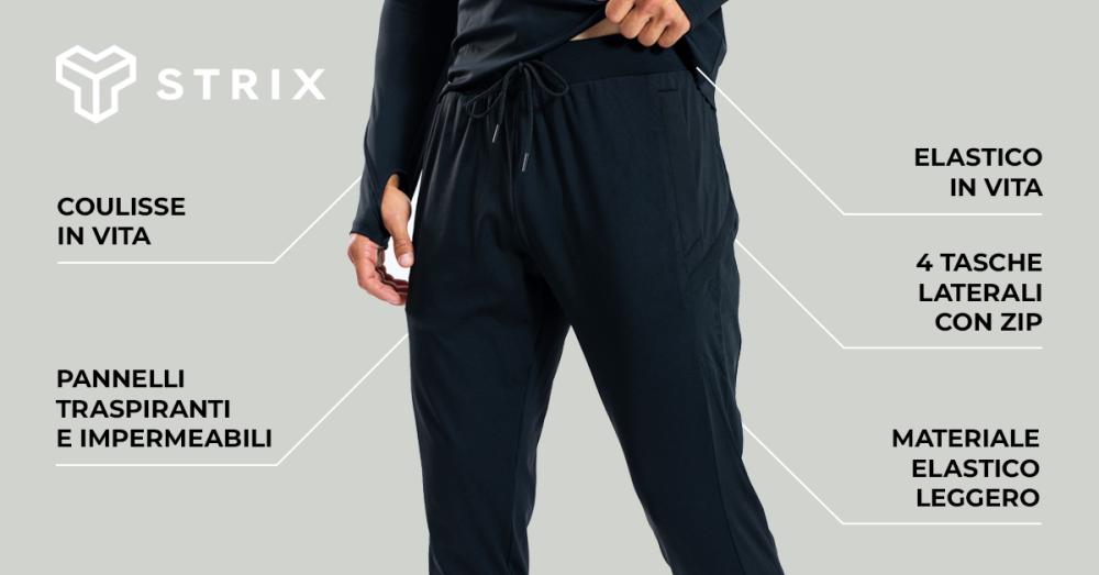 Pantaloni sportivi ULTRA neri - STRIX