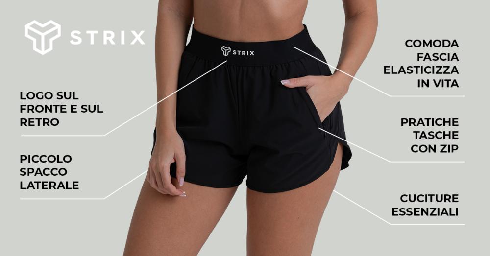 Pantaloncini ZOA Donna Nero - STRIX