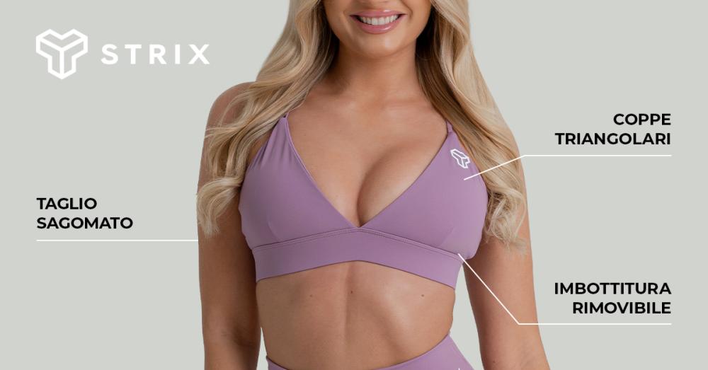 ZOA Triangle Sports Bra Black - GymBeam