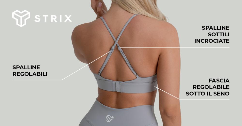 Reggiseno sportivo ZOA Triangle Black - GymBeam