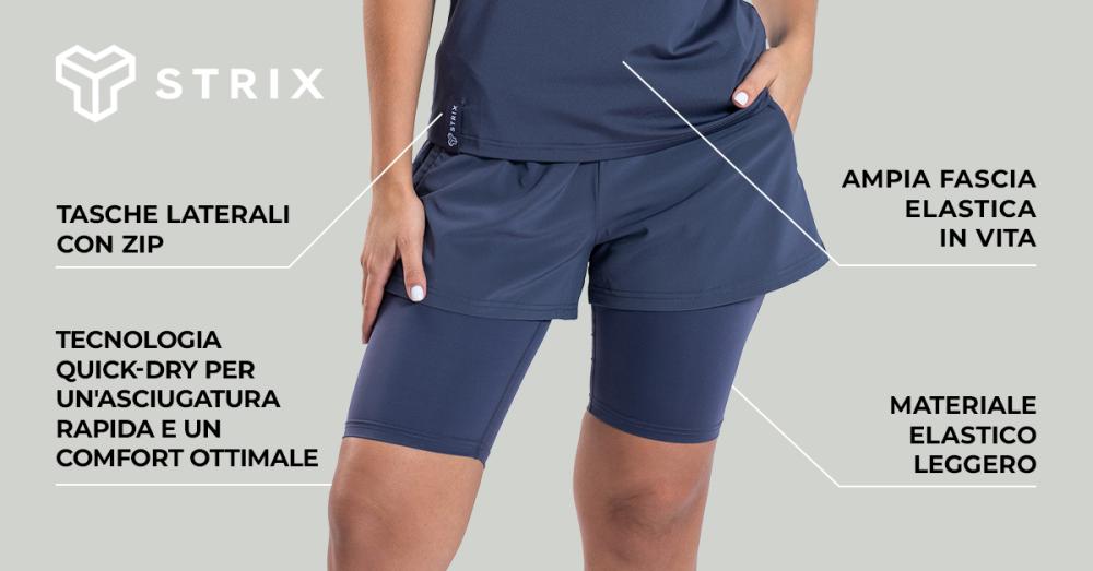 Pantaloncini ULTRA 2in1 Donna Graystone - STRIX