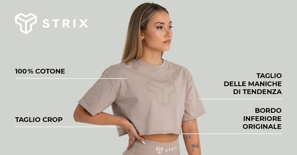 CropTop Donna Taupe - STRIX