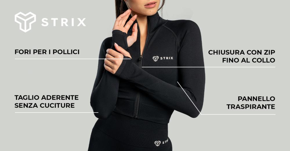 Top Donna Seamless Cropped Moss - STRIX