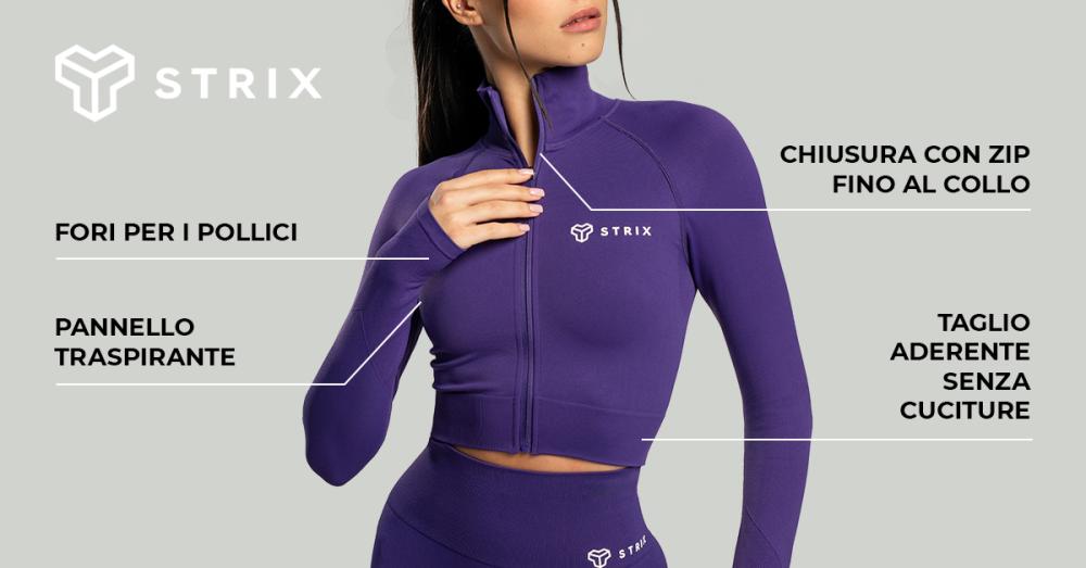 Top Donna Seamless Cropped Moss - STRIX