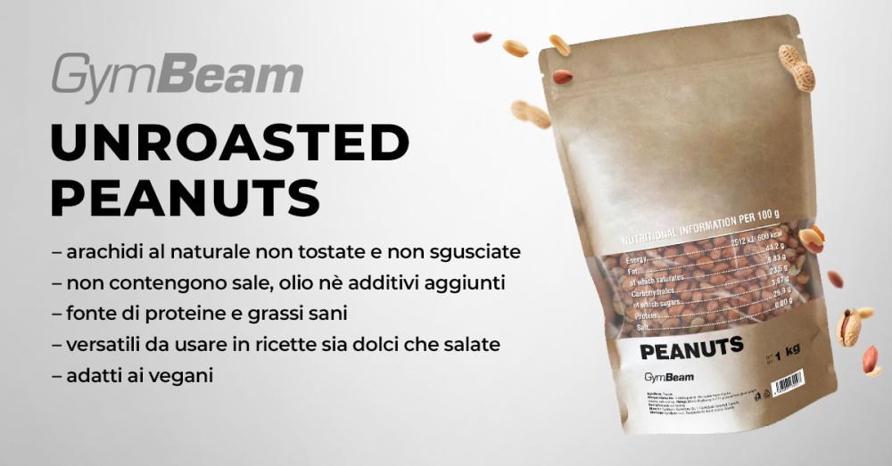 Arachidi non tostate - GymBeam