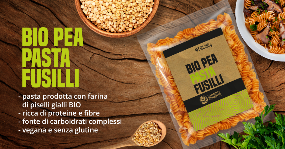 Pasta di Piselli BIO - Fusilli - VanaVita