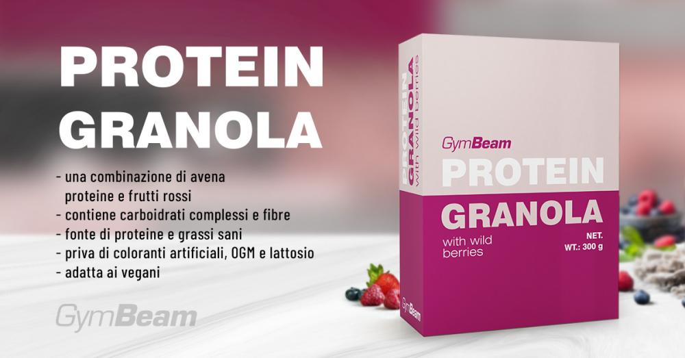 Granola proteica con frutti di bosco - GymBeam