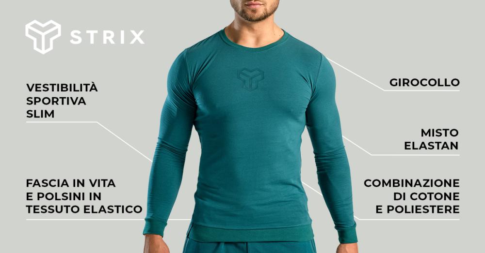 Essential Long Sleeve T-Shirt Deep Teal - STRIX
