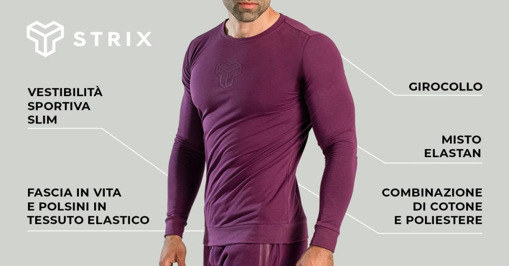 Essential Long Sleeve T-Shirt Plum - STRIX
