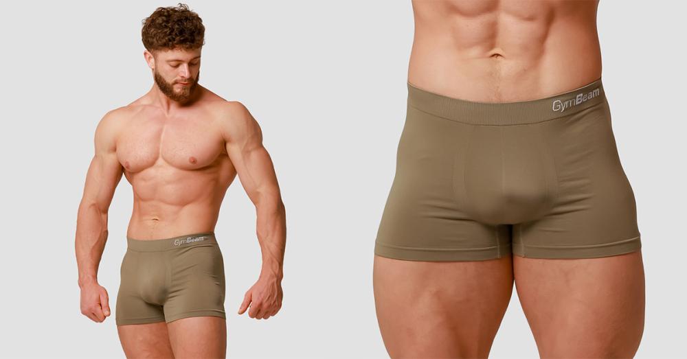 Boxer senza cuciture da uomo 2Pack Army - GymBeam 