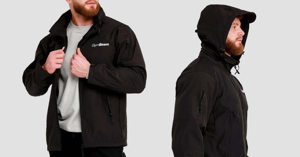 Giacca Softshell Uomo Nero - GymBeam