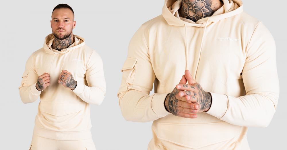 TRN Hoodie Sand - GymBeam