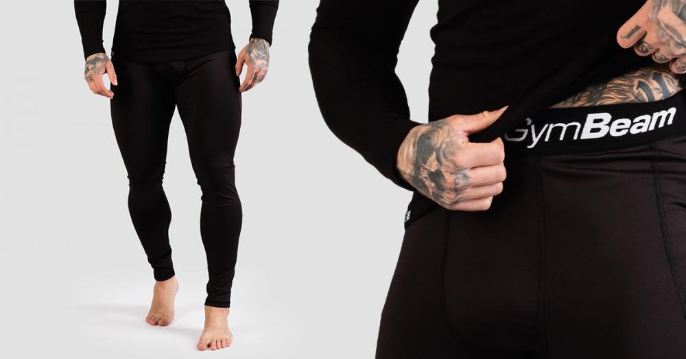 Leggins da Uomo Fit Black - GymBeam