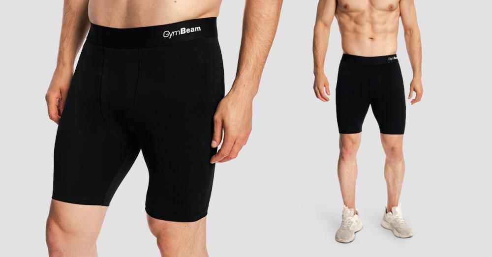 Pantaloncini da combattimento da uomo neri - GymBeam