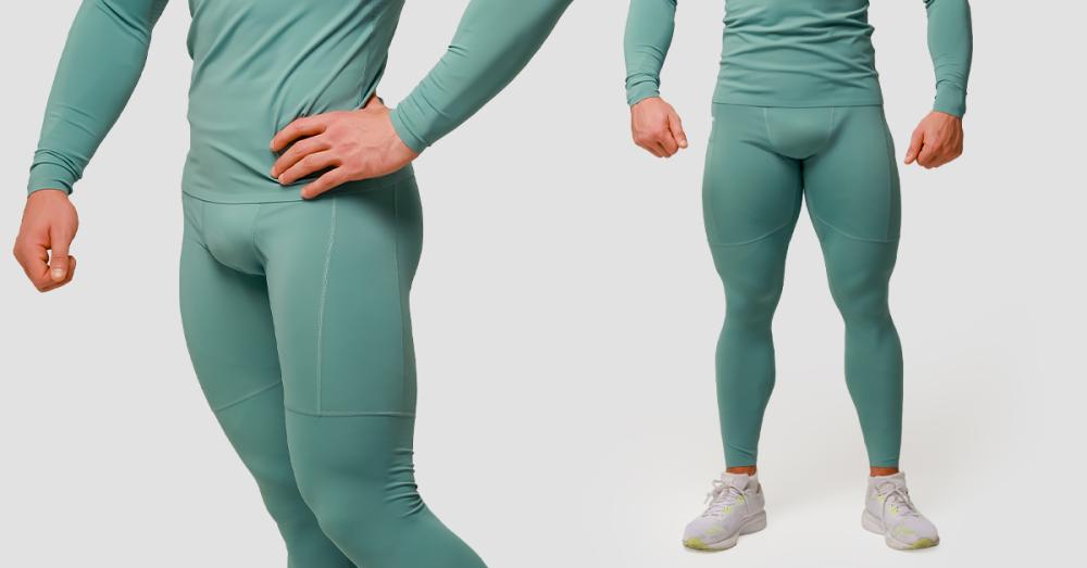 Leggings a compressione media Blue - GymBeam