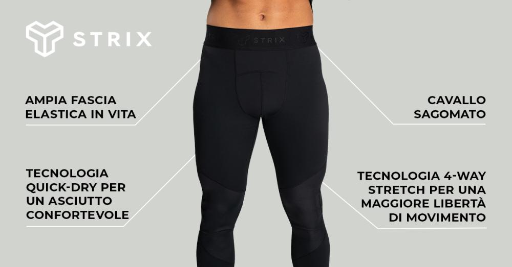 Leggings Nebula da uomo neri - STRIX