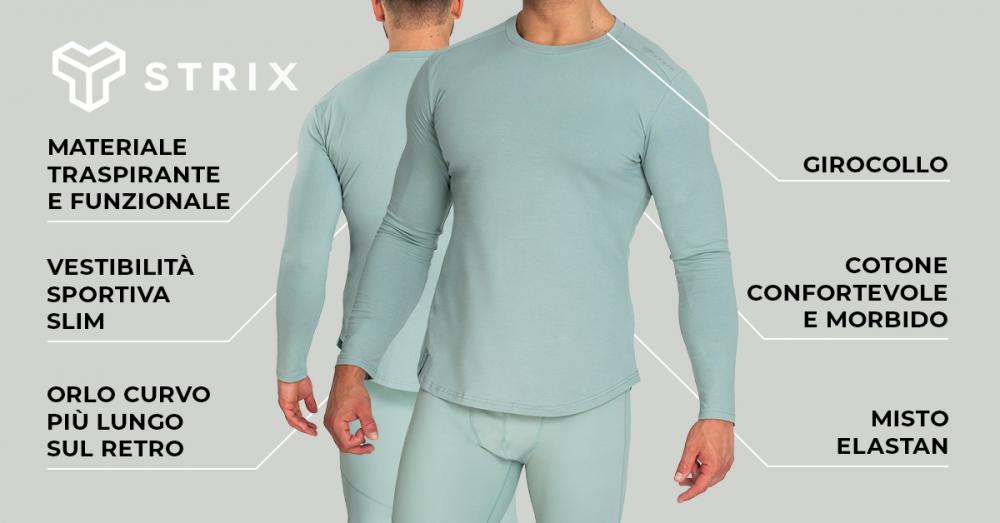 T-shirt con maniche lunghe Nebula Moon Grey - STRIX