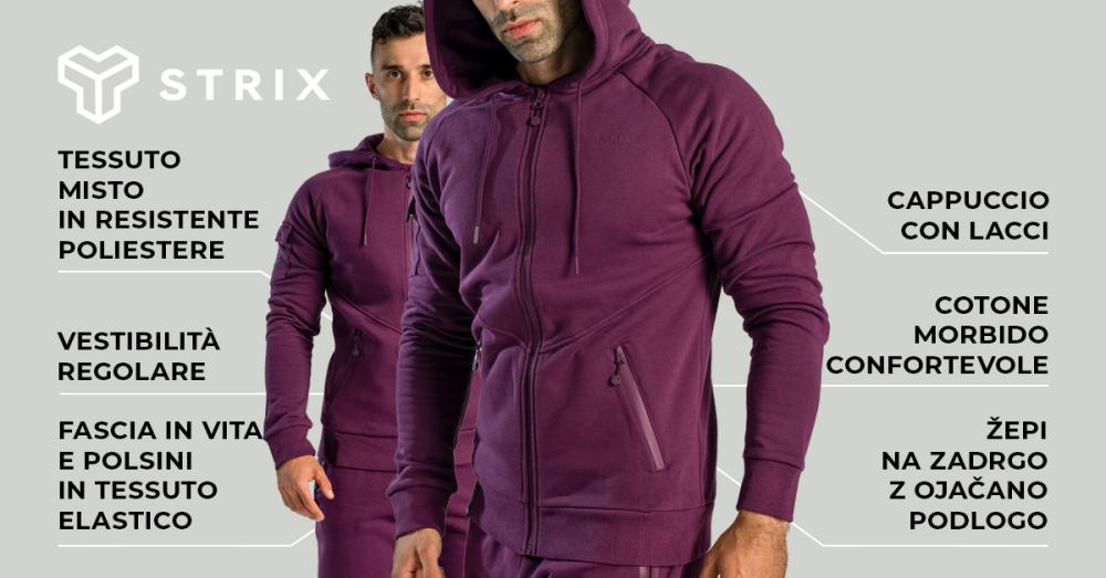Nova Zip Up Hoodie Plum - STRIX