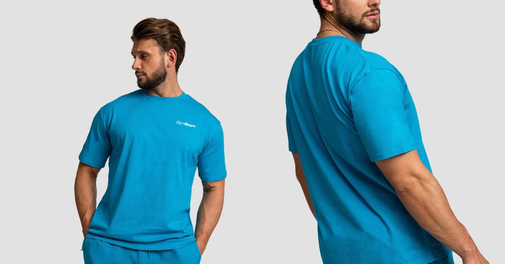 T-Shirt Oversize Limitless Aquamarine - GymBeam