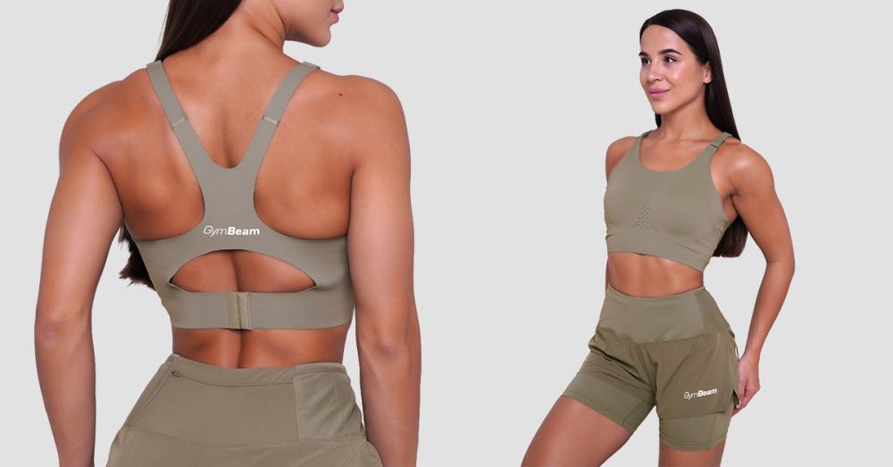 Pulse Running Sports Bra Vetiver - GymBeam