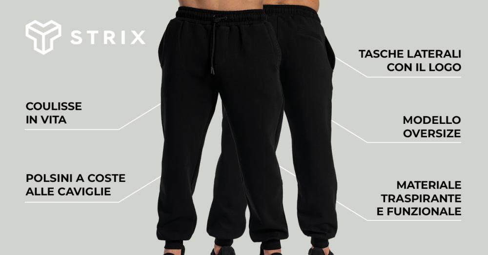 Relaxed Joggers Black - STRIX