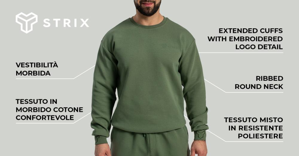 Felpa Relaxed Cedar Green - STRIX