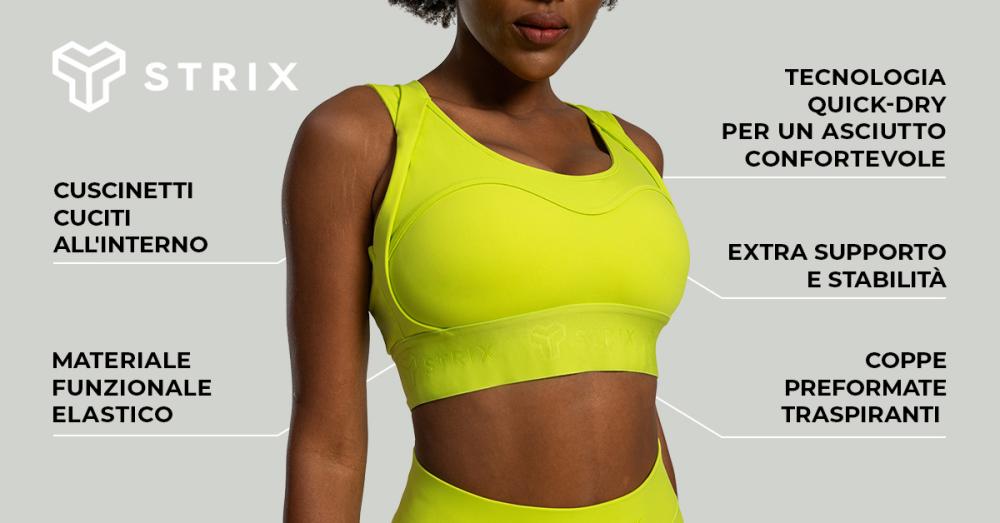 Lunar Sports Bra Chartreuse - STRIX