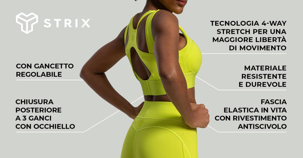 Lunar Sports Bra Chartreuse - STRIX