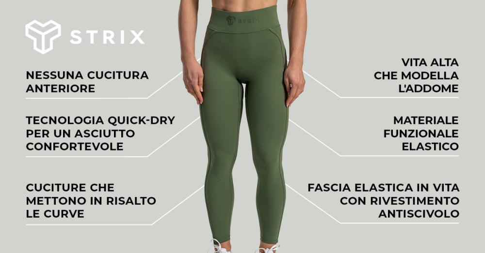 Leggings Lunar Donna Cedar Green - STRIX