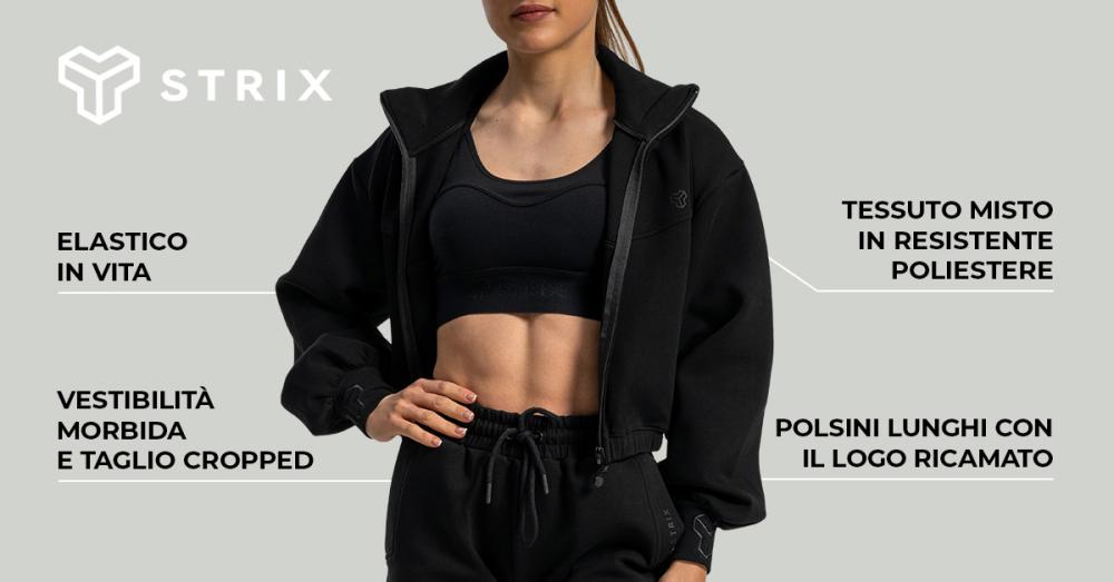 Giacca Lunar Zip-Up Donna Nero - STRIX