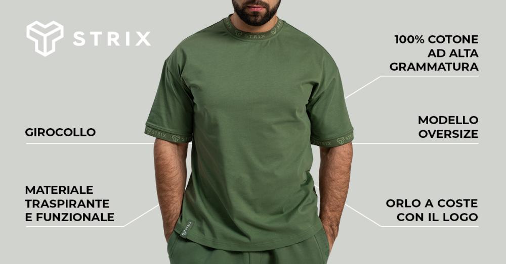 T-Shirt Oversize Heavy Cedar Green - STRIX