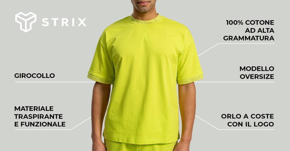 T-Shirt Oversize Heavy Chartreuse - STRIX