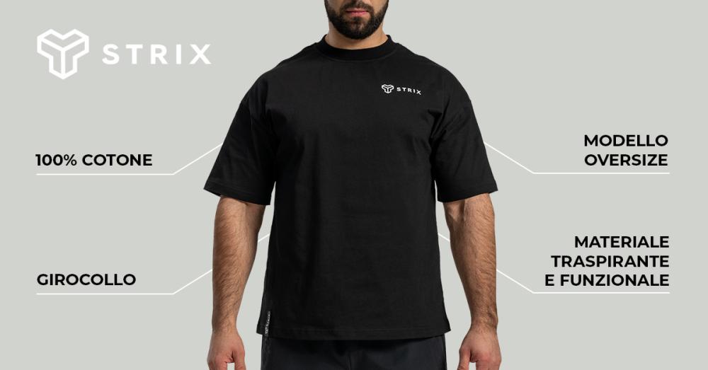 T-Shirt Oversize Black - STRIX