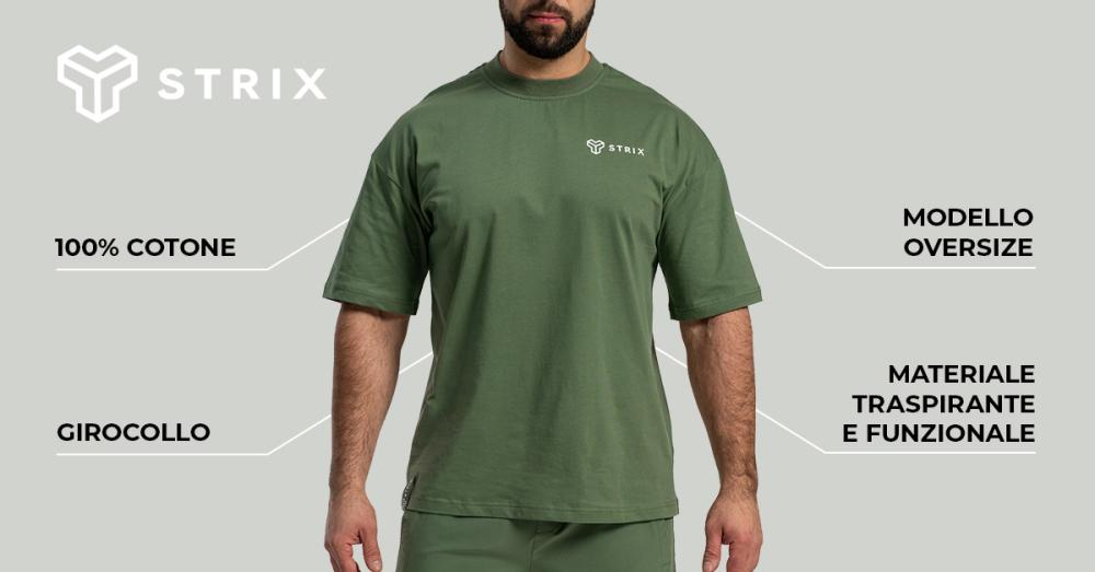 T-Shirt Oversize Cedar Green - STRIX