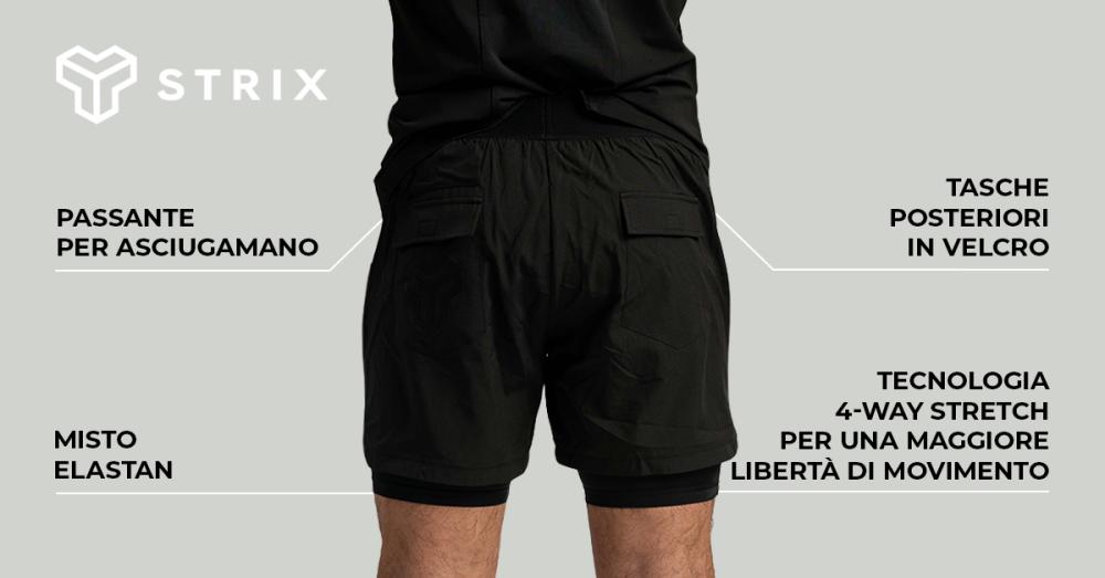 Pantaloncini 2in1 Black - STRIX