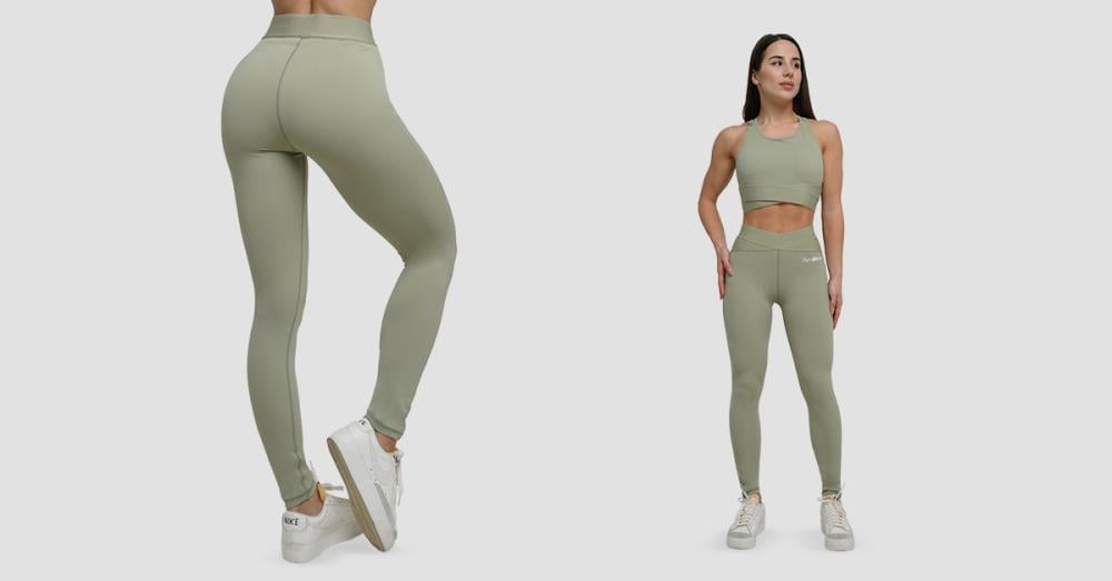 Leggings Agile da donna Sage - GymBeam 