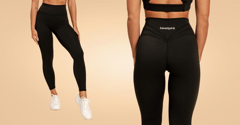 Leggings Sense Donna Nero - BeastPink