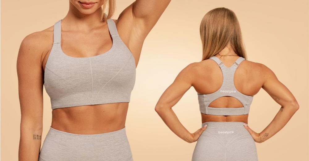 Reggiseno sportivo Sense Grey - BeastPink