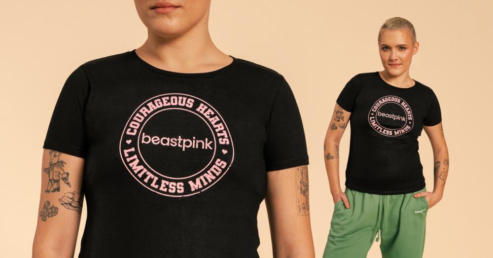 T-Shirt da Donna Serenity Black - BeastPink