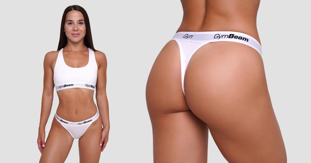 Perizoma 3Pack White - GymBeam