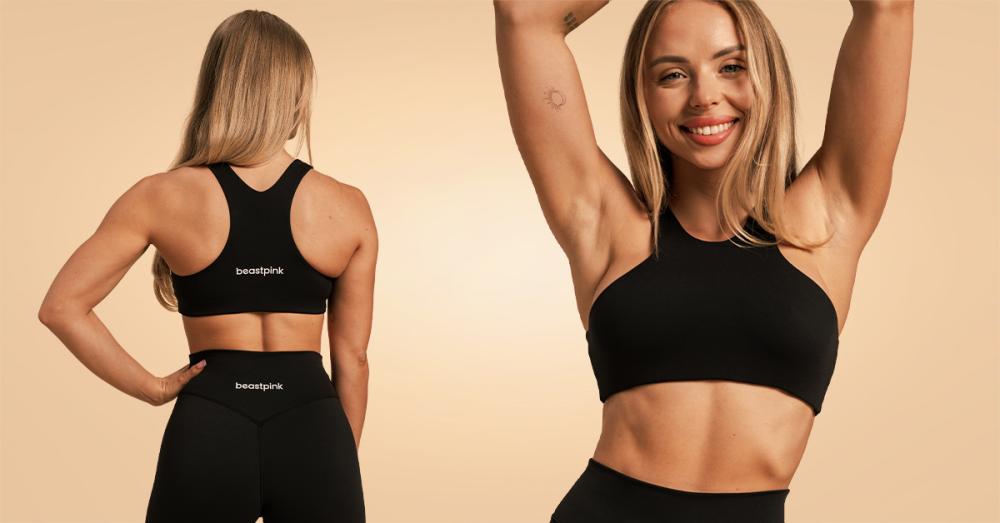 Reggiseno Sportivo Venture Black - BeastPink