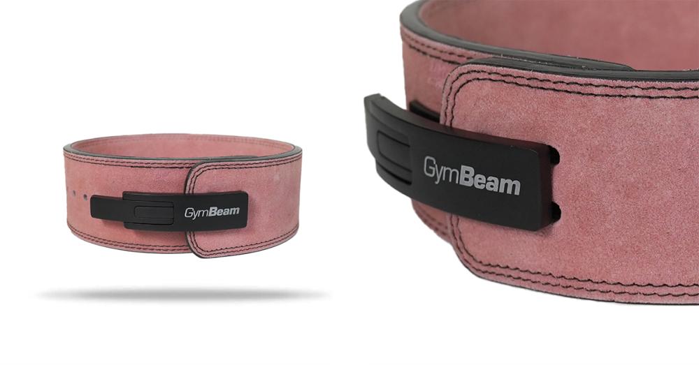 Cintura di sollevamento pesi LEVER Rosa - GymBeam 