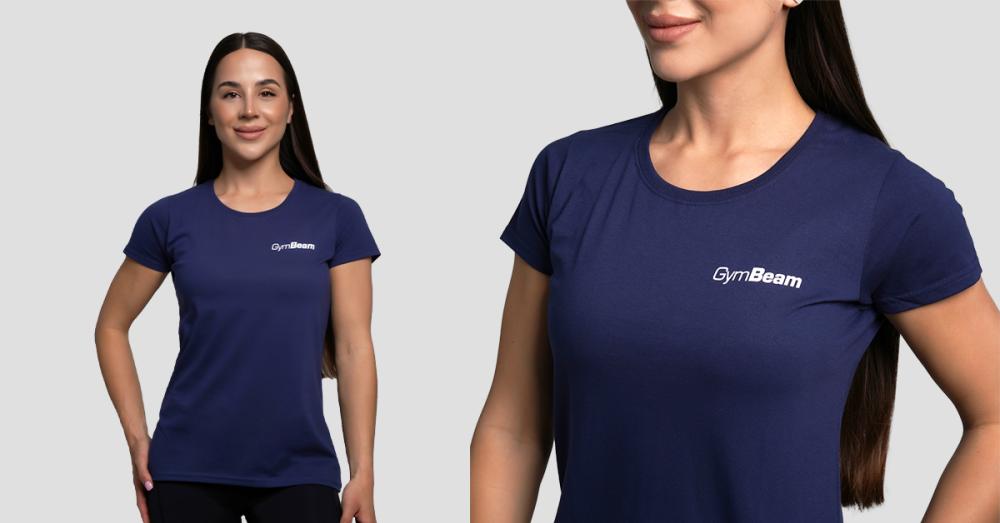 Maglietta Basic Donna Blu Navy - GymBeam