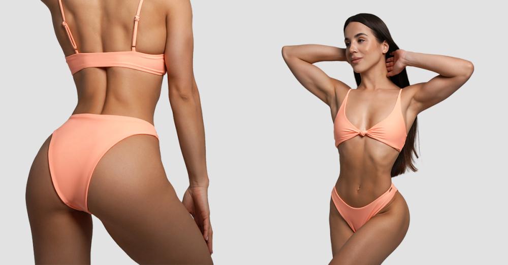 Slip del Costume da Bagno CURACAO Peach - GymBeam 