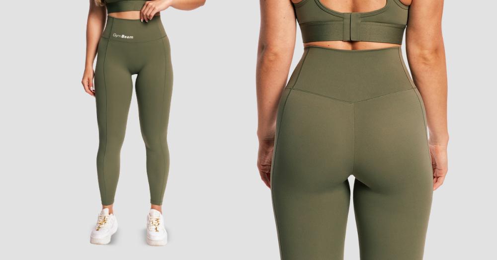 Leggings da combattimento donna Olive Grey - GymBeam