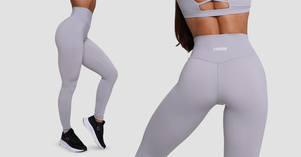 Leggings da Donna FIT Mist Grey- GymBeam