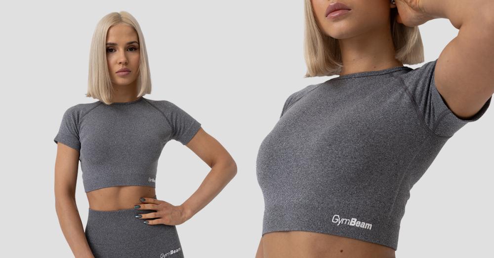 Crop Top FLO Donna Grey - GymBeam