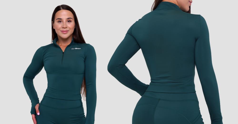 Top sportivo Ignite da donna verde scuro - GymBeam