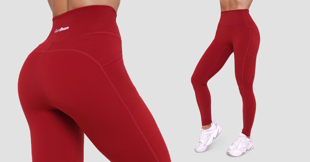 Leggings Ignite Donna Dark Red - GymBeam